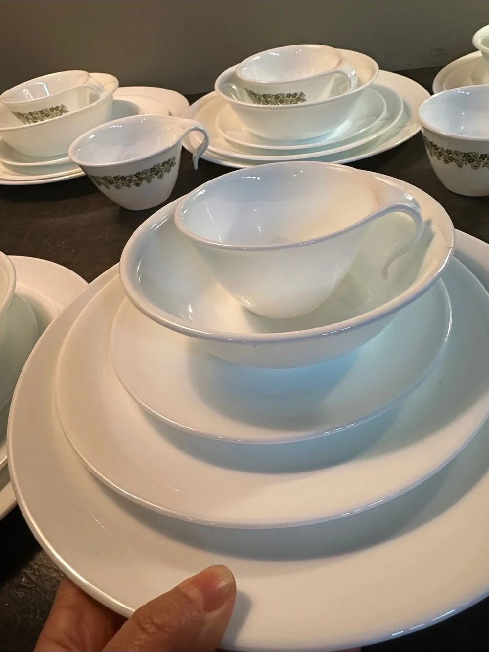 Vintage Corelle winter Frost white dinner set